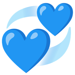 revolving hearts and blue heart
