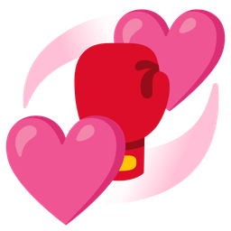 revolving hearts and boxing glove