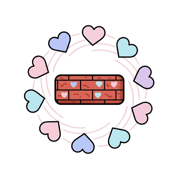 Revolving hearts and Brick