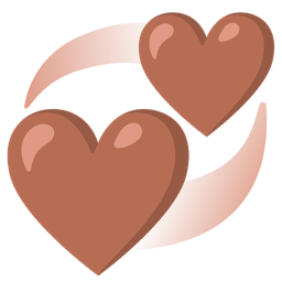 revolving hearts and brown heart