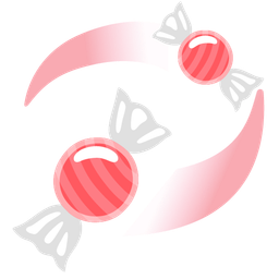 revolving hearts and candy