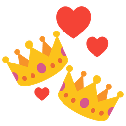 revolving hearts and crown