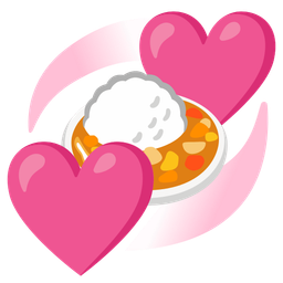 revolving hearts and curry rice