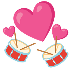 Revolving hearts and Drum