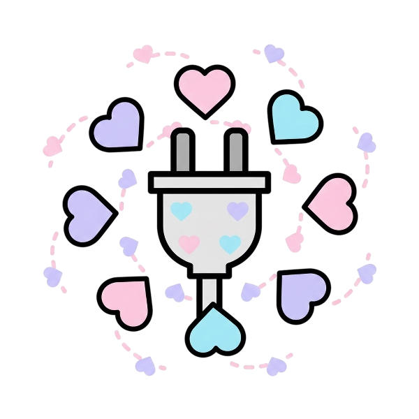 Revolving hearts and Electric plug