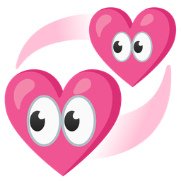 revolving hearts and eyes