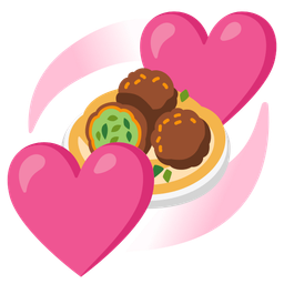 revolving hearts and falafel