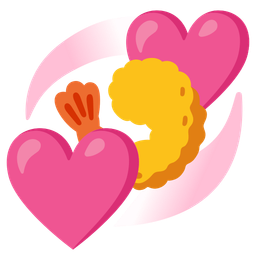 revolving hearts and fried shrimp