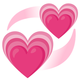 revolving hearts and growing heart