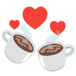 revolving hearts and hot beverage