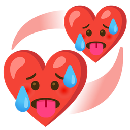 revolving hearts and hot face