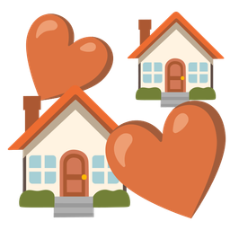 revolving hearts and house