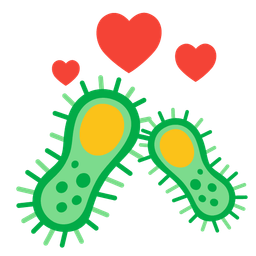 revolving hearts and microbe