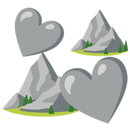 revolving hearts and mountain