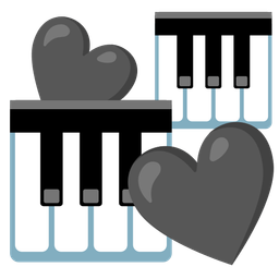 Revolving hearts and Musical keyboard