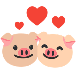 revolving hearts and pig face