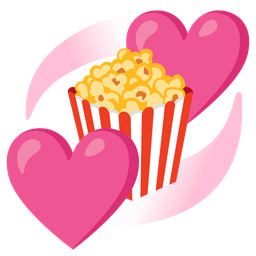 revolving hearts and popcorn
