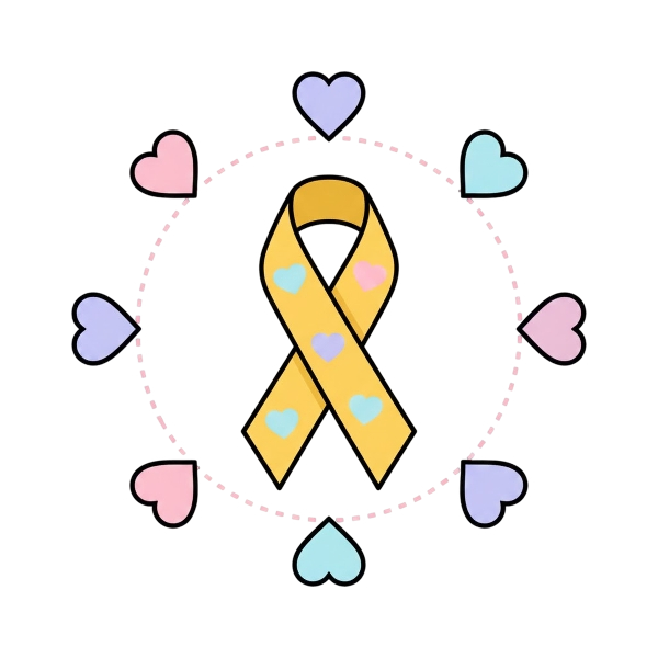 Revolving hearts and Reminder ribbon
