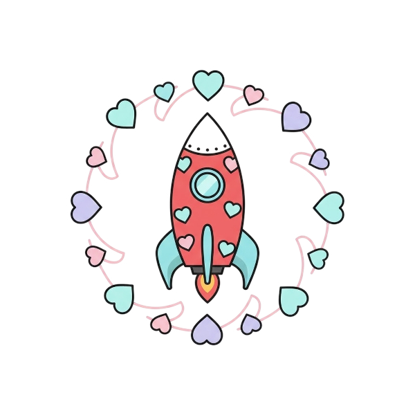 Revolving hearts and Rocket