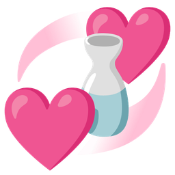 revolving hearts and sake