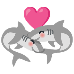 revolving hearts and shark