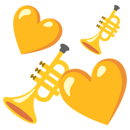 Revolving hearts and Trumpet