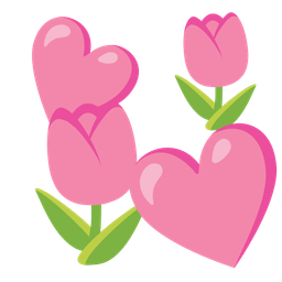 revolving hearts and tulip