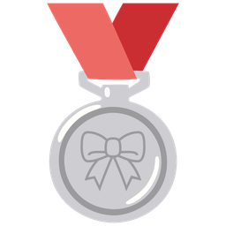ribbon and 2nd place medal