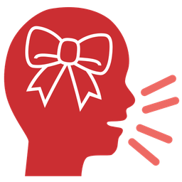 ribbon and busts in silhouette