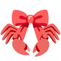ribbon and crab