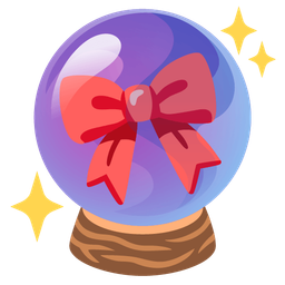 ribbon and crystal ball