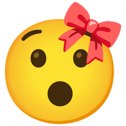 ribbon and hushed face