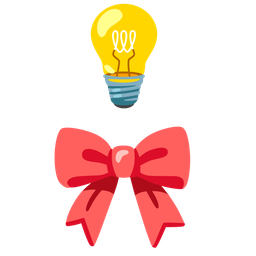 ribbon and light bulb