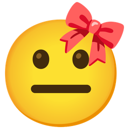 ribbon and neutral face