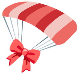 ribbon and parachute