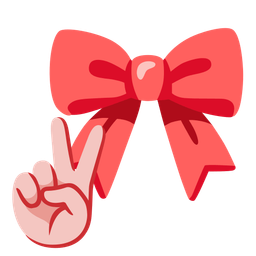 ribbon and peace symbol
