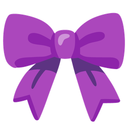 ribbon and purple heart
