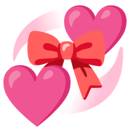 ribbon and revolving hearts