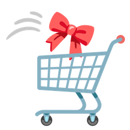 ribbon and shopping cart