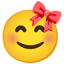 Ribbon and Smiling face with smiling eyes