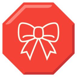 ribbon and stop sign