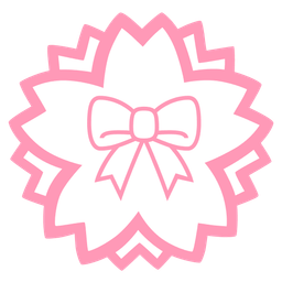 ribbon and white flower