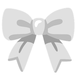 ribbon and white heart