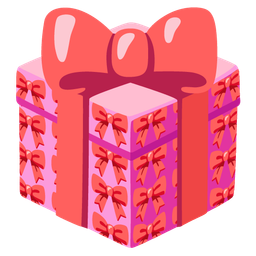 ribbon and wrapped gift