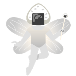 Rice ball and Butterfly