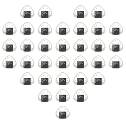 Rice ball and Heart suit