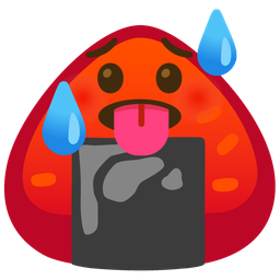 Rice ball and Hot face