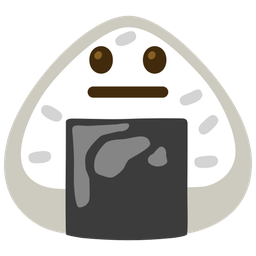 Rice ball and Neutral face