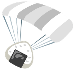 Rice ball and Parachute