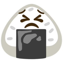 Rice ball and Persevering face